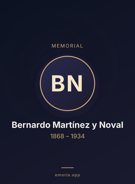 Memorial portrait of Bernardo Martínez y Noval
