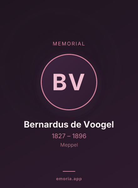 Memorial portrait of Bernardus de Voogel