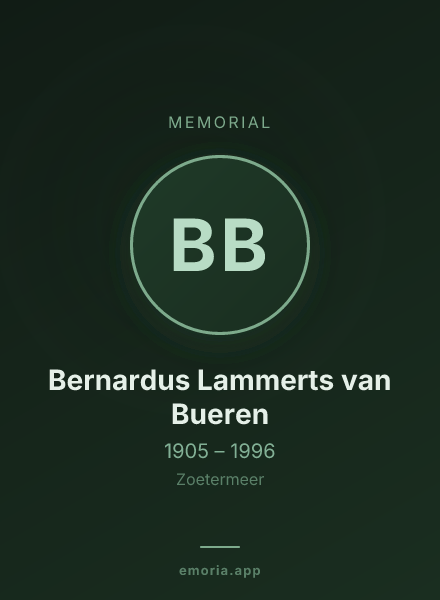 Memorial portrait of Bernardus Lammerts van Bueren