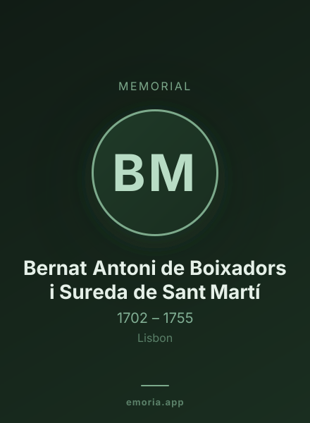 Memorial portrait of Bernat Antoni de Boixadors i Sureda de Sant Martí