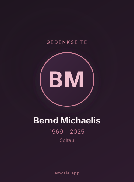 Gedenkportrait von Bernd Michaelis
