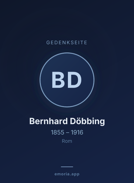 Gedenkportrait von Bernhard Döbbing