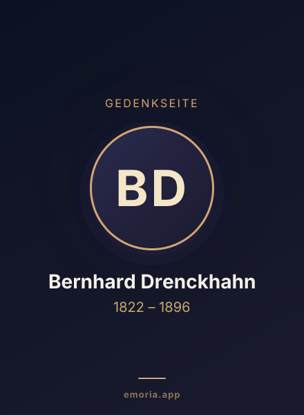 Gedenkportrait von Bernhard Drenckhahn