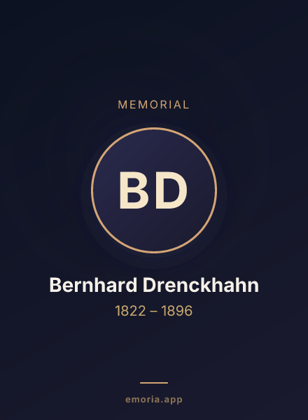 Memorial portrait of Bernhard Drenckhahn
