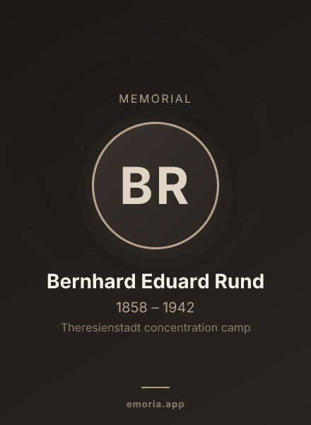 Memorial portrait of Bernhard Eduard Rund