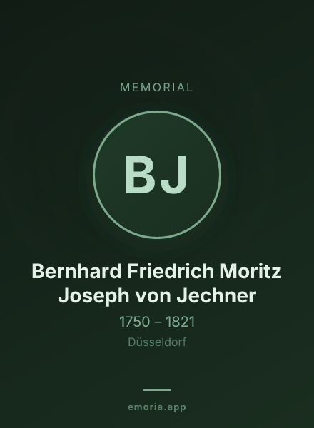 Memorial portrait of Bernhard Friedrich Moritz Joseph von Jechner