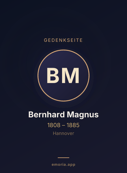 Gedenkportrait von Bernhard Magnus