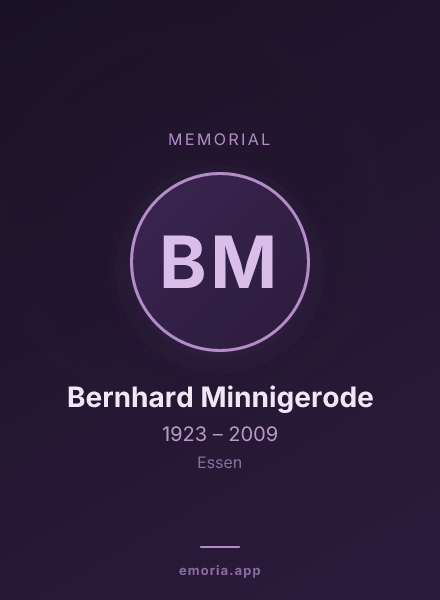 Memorial portrait of Bernhard Minnigerode