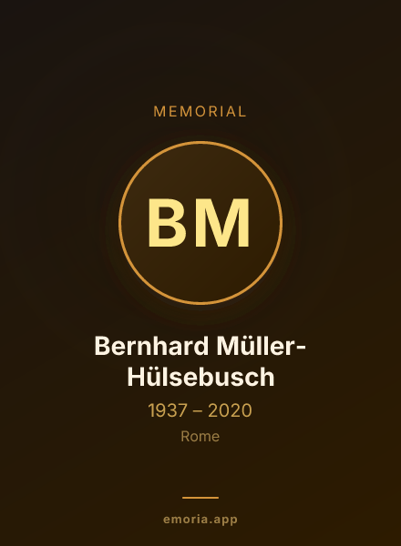 Memorial portrait of Bernhard Müller-Hülsebusch
