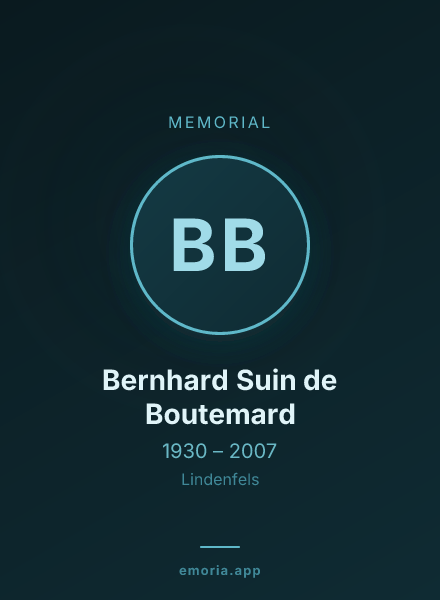 Memorial portrait of Bernhard Suin de Boutemard