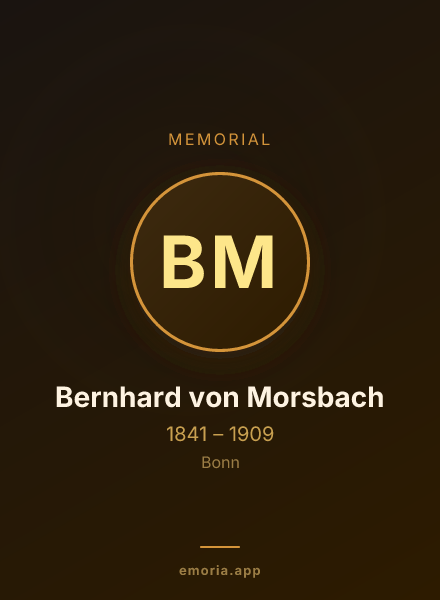 Memorial portrait of Bernhard von Morsbach