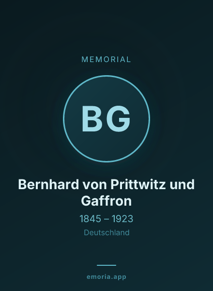 Memorial portrait of Bernhard von Prittwitz und Gaffron