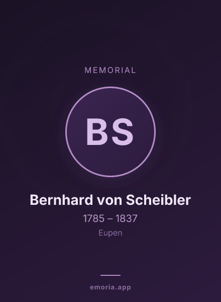 Memorial portrait of Bernhard von Scheibler