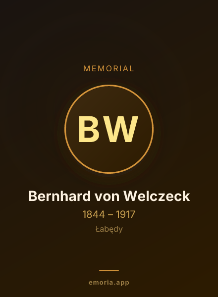 Memorial portrait of Bernhard von Welczeck