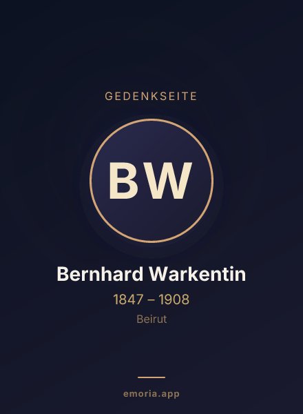 Gedenkportrait von Bernhard Warkentin