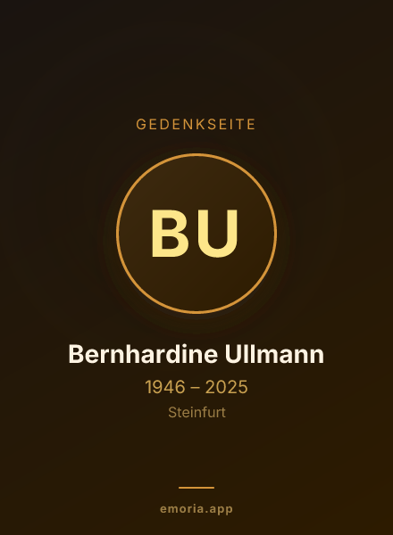 Gedenkportrait von Bernhardine Ullmann