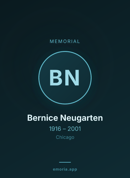 Memorial portrait of Bernice Neugarten