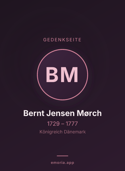 Gedenkportrait von Bernt Jensen Mørch