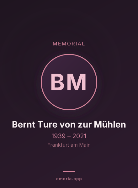 Memorial portrait of Bernt Ture von zur Mühlen