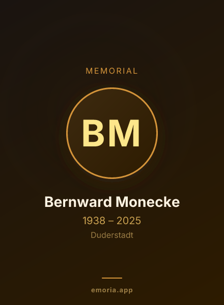 Memorial portrait of Bernward Monecke