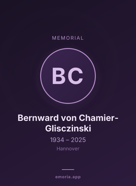 Memorial portrait of Bernward von Chamier-Glisczinski