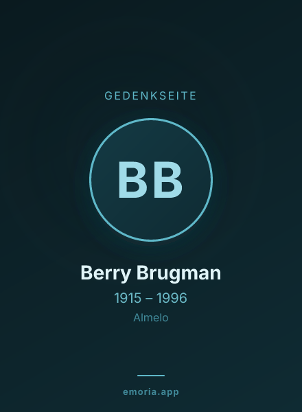 Gedenkportrait von Berry Brugman
