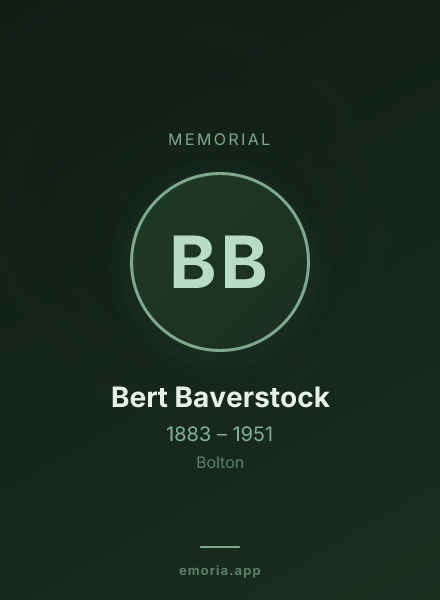 Memorial portrait of Bert Baverstock