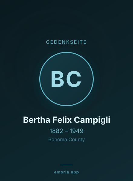 Gedenkportrait von Bertha Felix Campigli