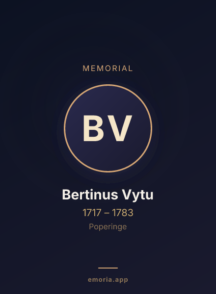 Memorial portrait of Bertinus Vytu