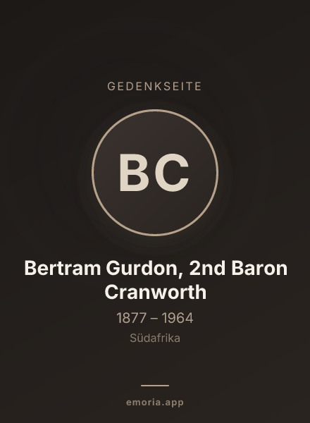 Gedenkportrait von Bertram Gurdon, 2nd Baron Cranworth