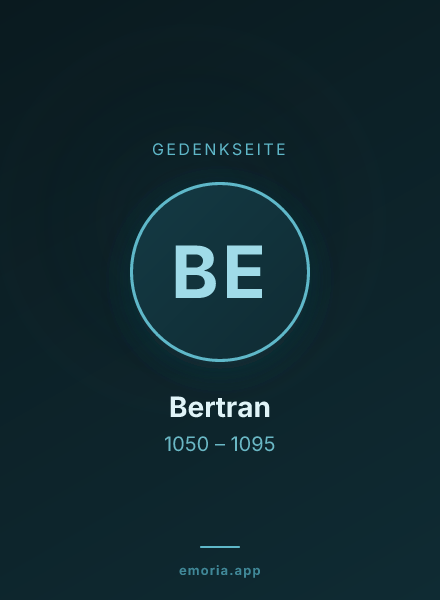 Gedenkportrait von Bertran