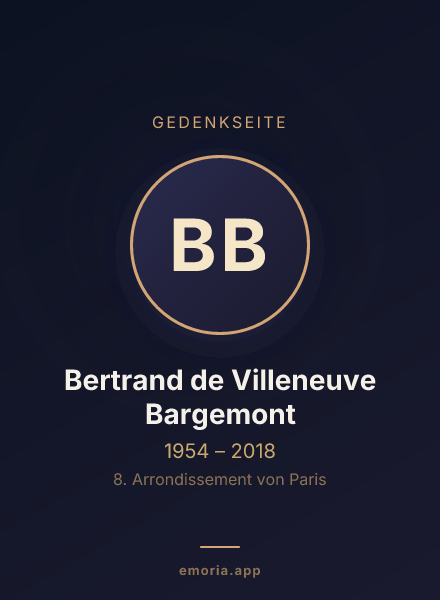 Gedenkportrait von Bertrand de Villeneuve Bargemont