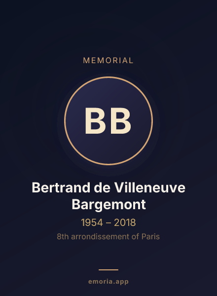 Memorial portrait of Bertrand de Villeneuve Bargemont