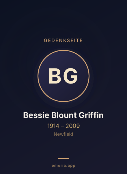 Gedenkportrait von Bessie Blount Griffin