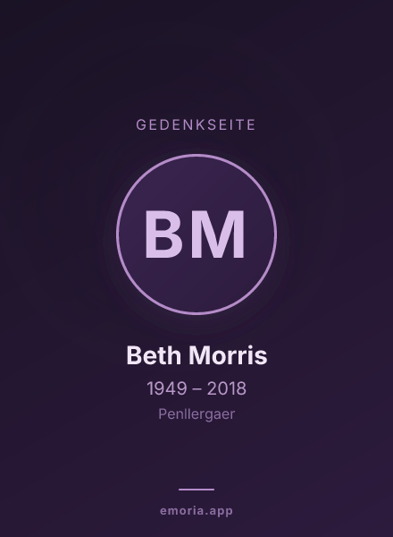 Gedenkportrait von Beth Morris