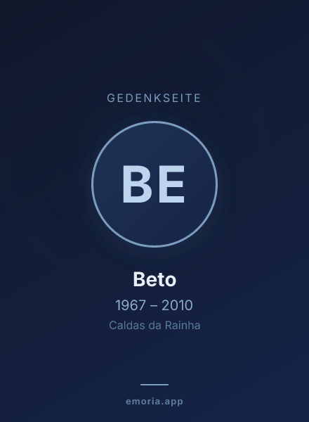 Gedenkportrait von Beto