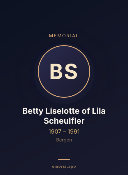 Memorial portrait of Betty Liselotte of Lila Scheulfler