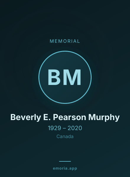 Memorial portrait of Beverly E. Pearson Murphy