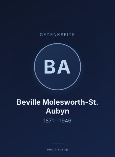 Gedenkportrait von Beville Molesworth-St. Aubyn