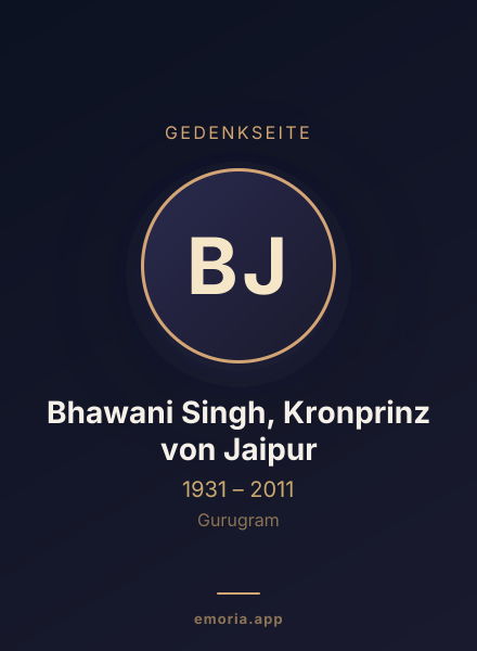 Gedenkportrait von Bhawani Singh, Kronprinz von Jaipur