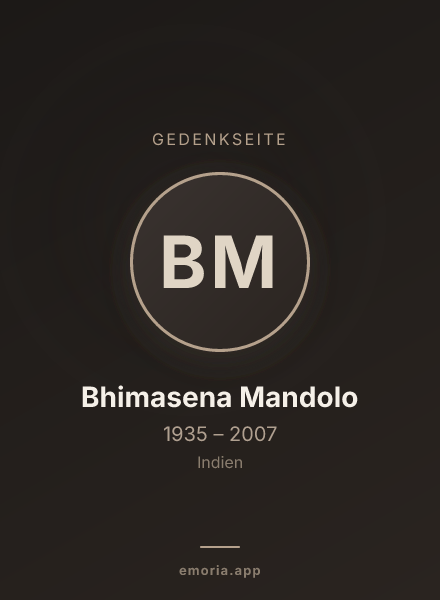 Gedenkportrait von Bhimasena Mandolo