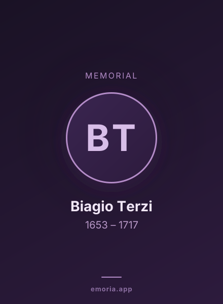 Memorial portrait of Biagio Terzi