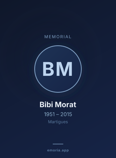 Memorial portrait of Bibi Morat