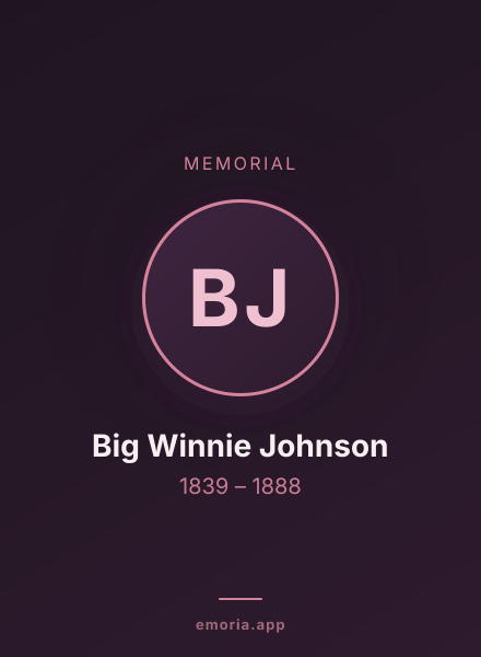 Memorial portrait of Big Winnie Johnson