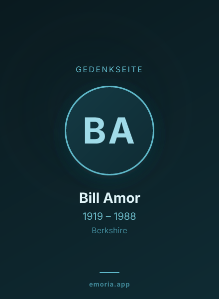 Gedenkportrait von Bill Amor