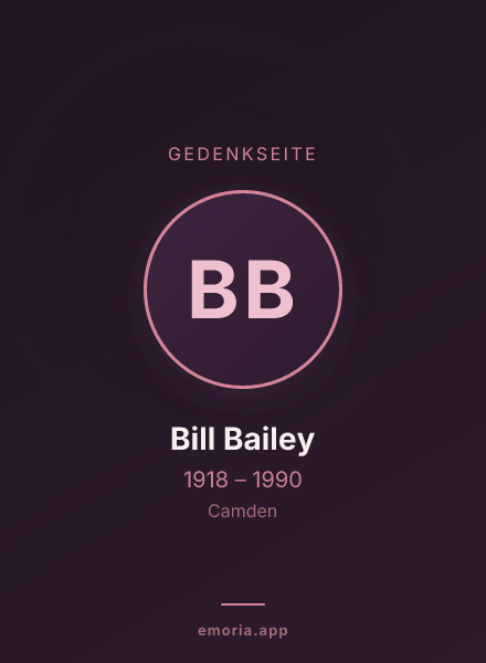 Gedenkportrait von Bill Bailey