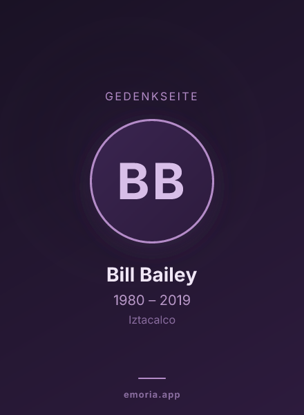 Gedenkportrait von Bill Bailey