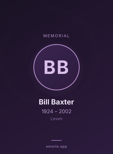 Memorial portrait of Bill Baxter