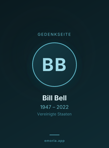 Gedenkportrait von Bill Bell
