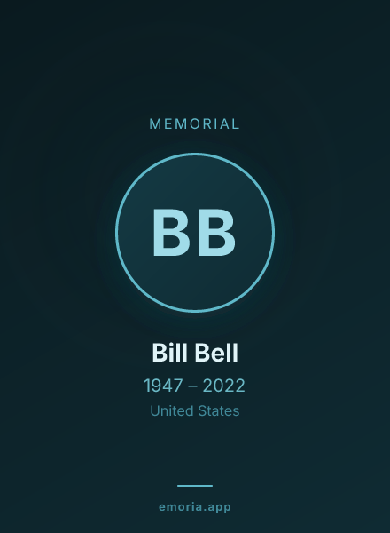 Memorial portrait of Bill Bell
